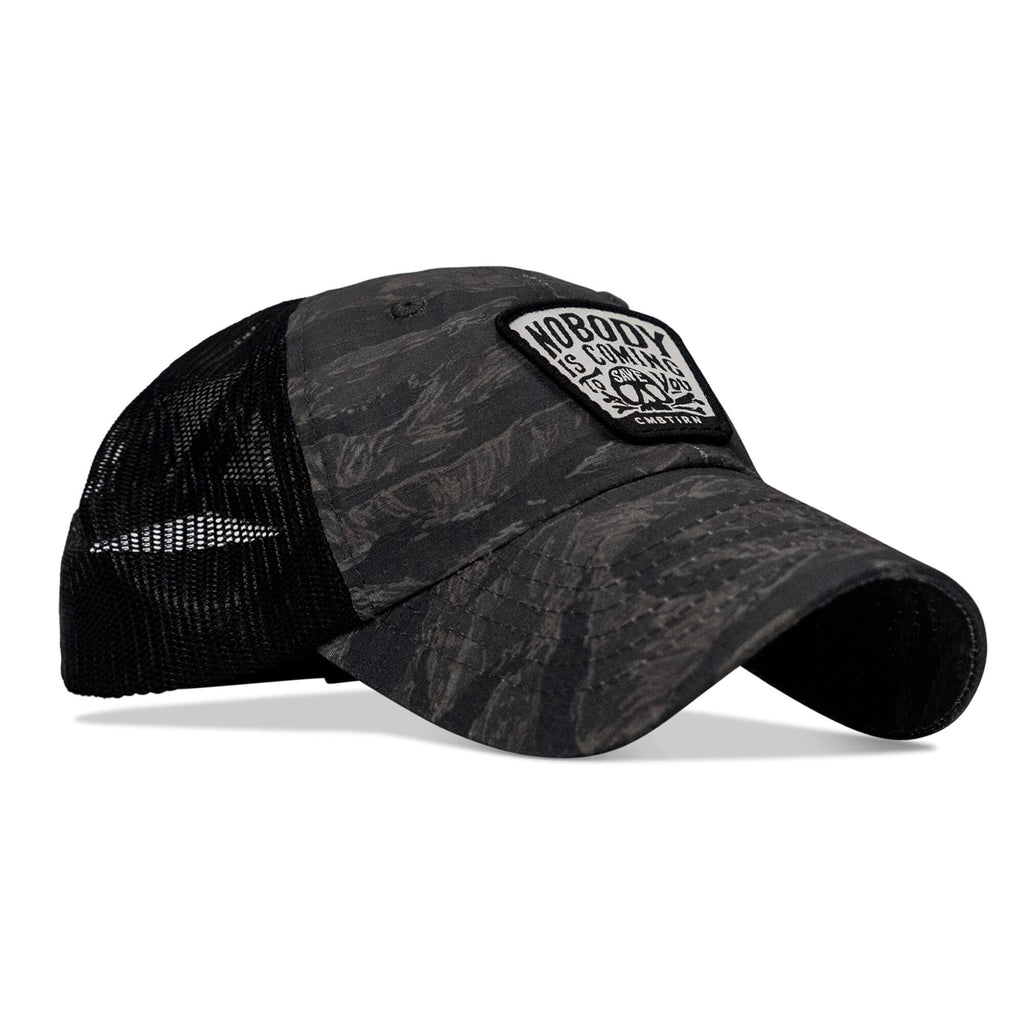 Nobody Is Coming To Save You Skull Patch RipStop Low Pro Operator Hat