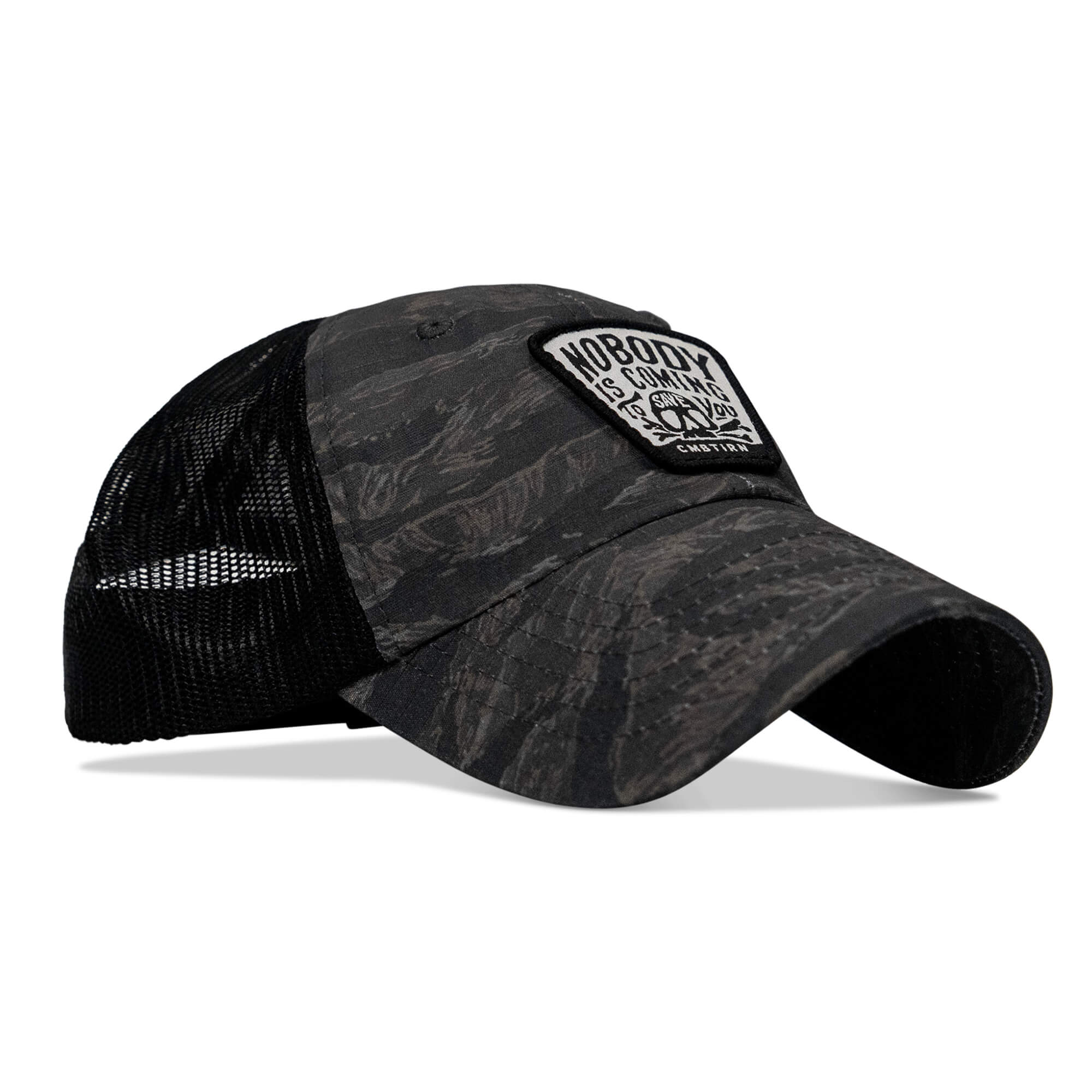 Nobody Is Coming To Save You Skull Patch RipStop Low Pro Operator Hat