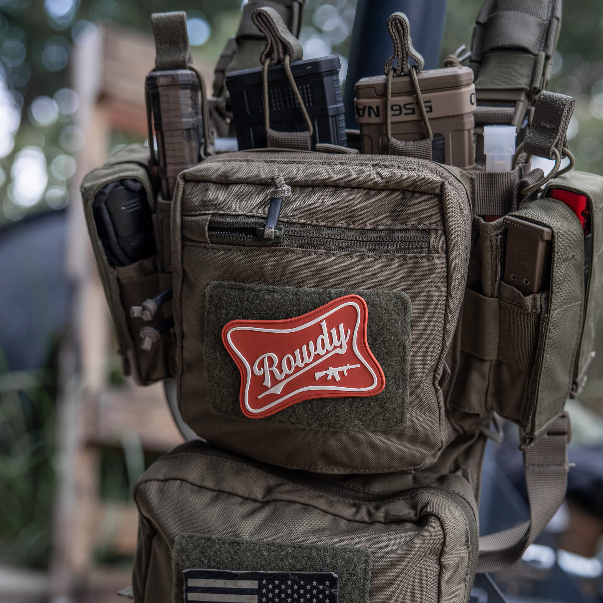 Rowdy Beer Logo PVC Patch