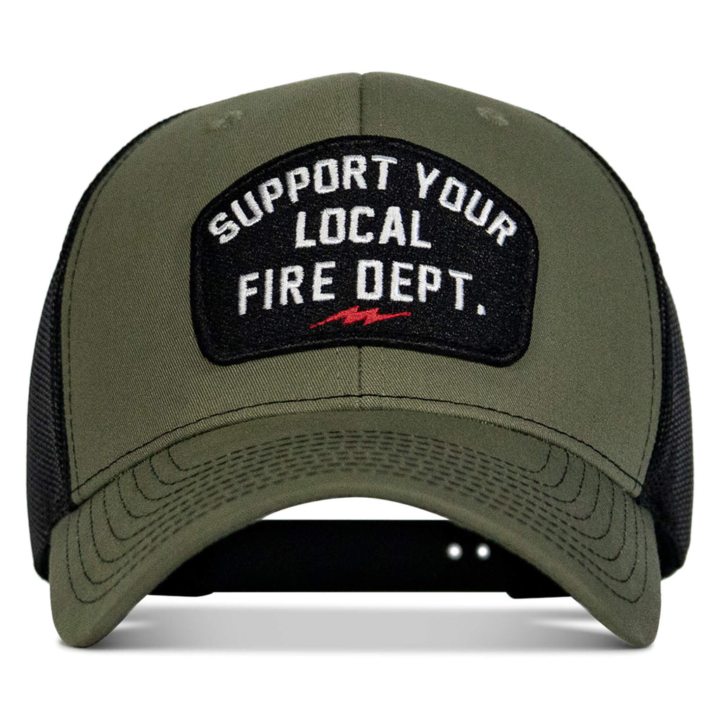 Support Your Local Fire Dept. Patch Snapback Hat