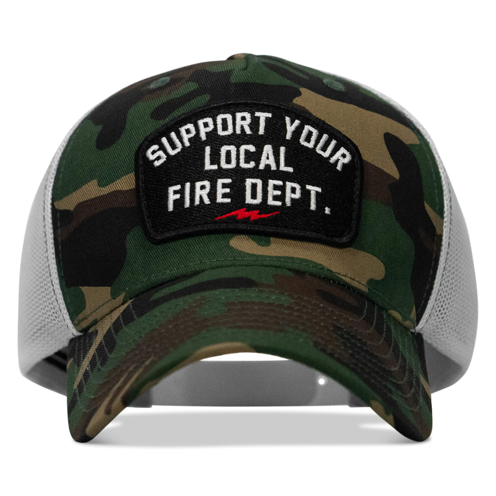 Support Your Local Fire Dept. Patch Snapback Hat