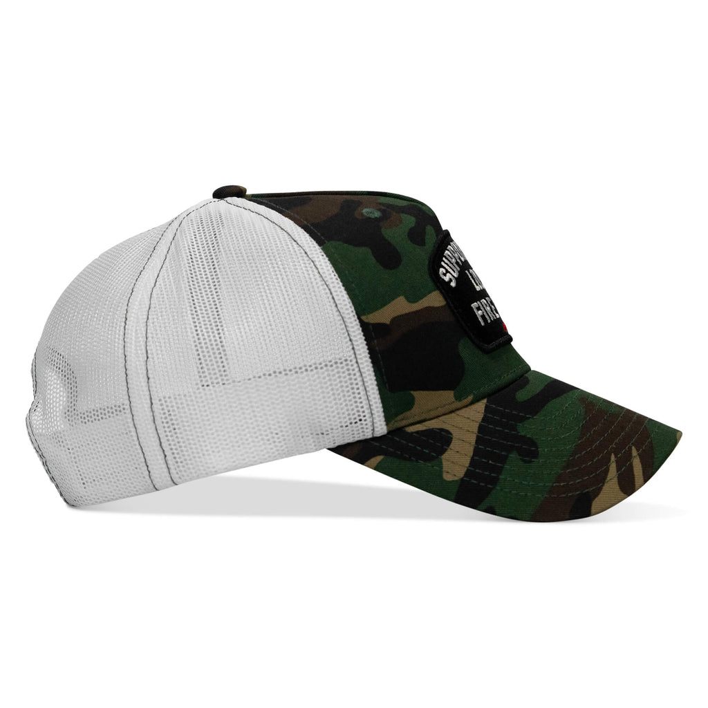 Support Your Local Fire Dept. Patch Snapback Hat