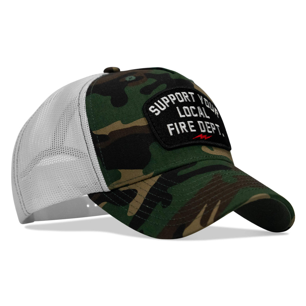 Support Your Local Fire Dept. Patch Snapback Hat