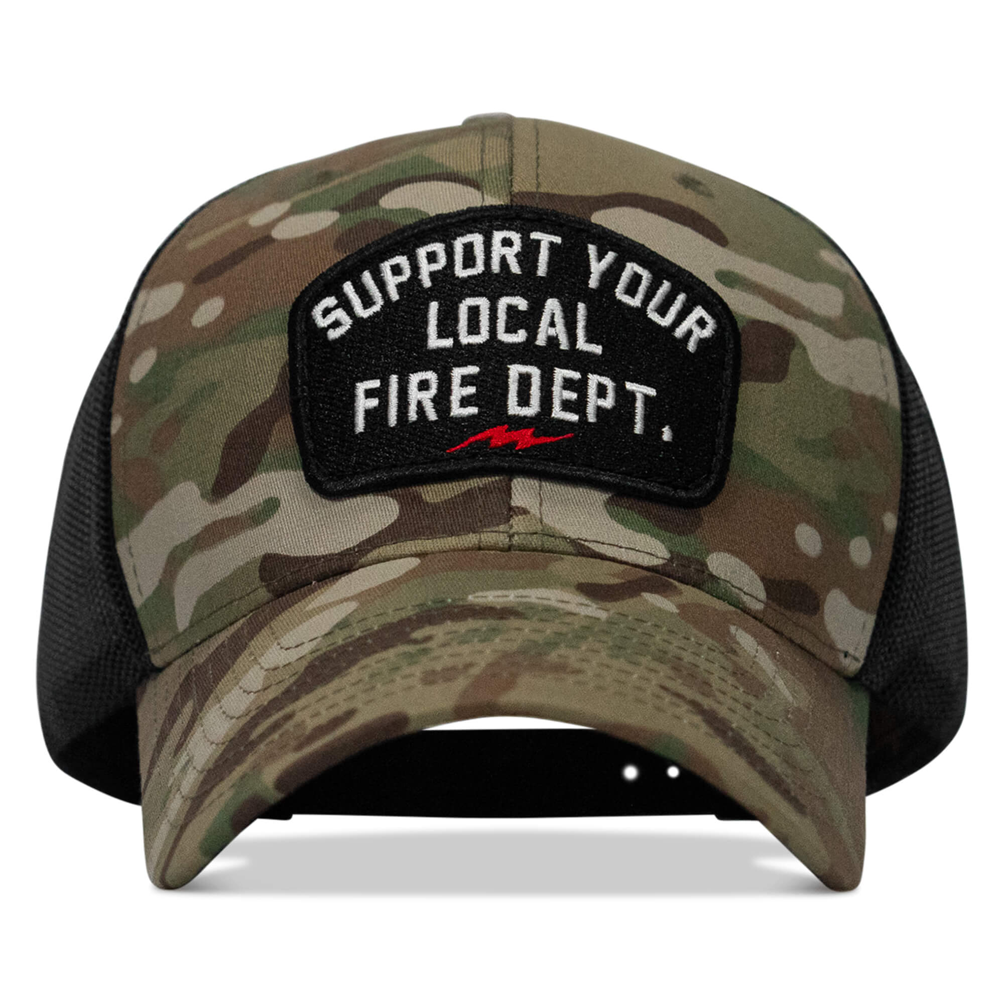 Support Your Local Fire Dept. Patch Snapback Hat