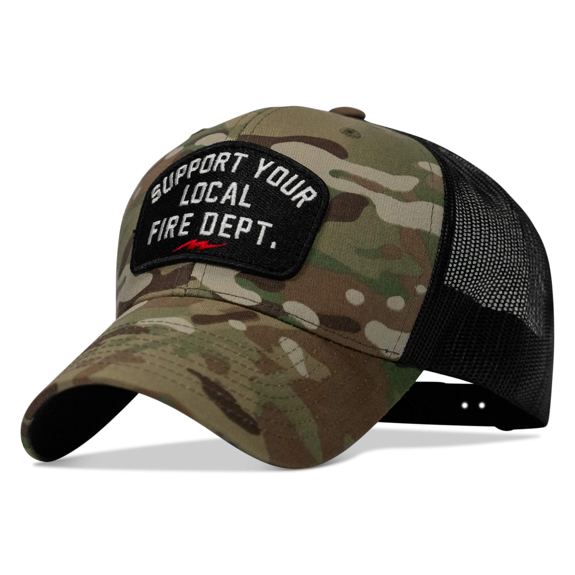Support Your Local Fire Dept. Patch Snapback Hat