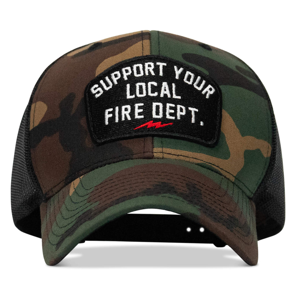 Support Your Local Fire Dept. Patch Snapback Hat