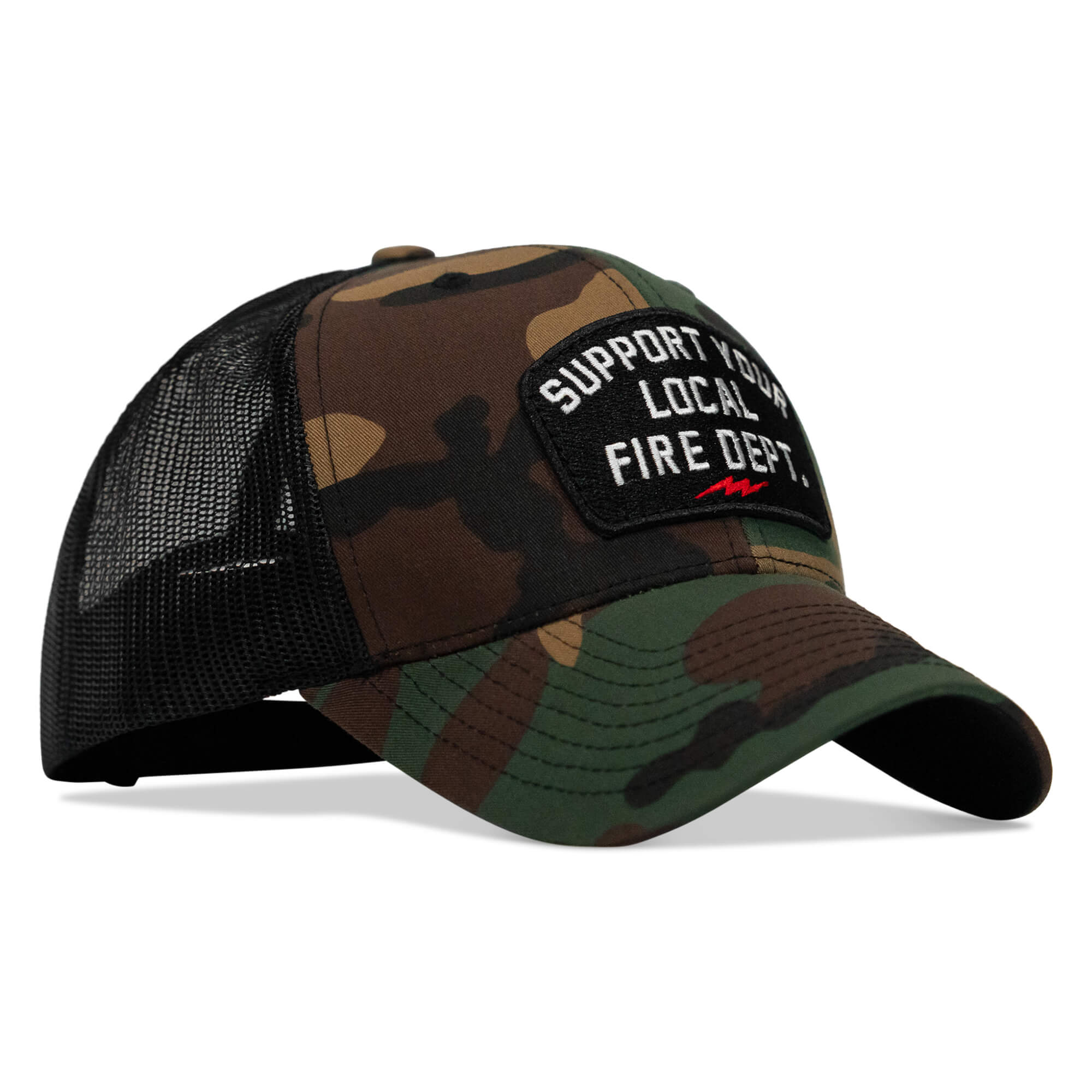 Support Your Local Fire Dept. Patch Snapback Hat