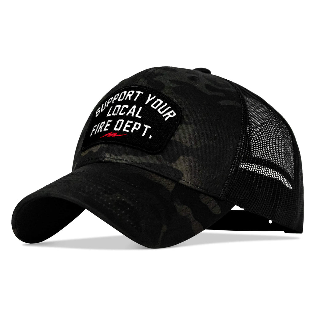 Support Your Local Fire Dept. Patch Snapback Hat