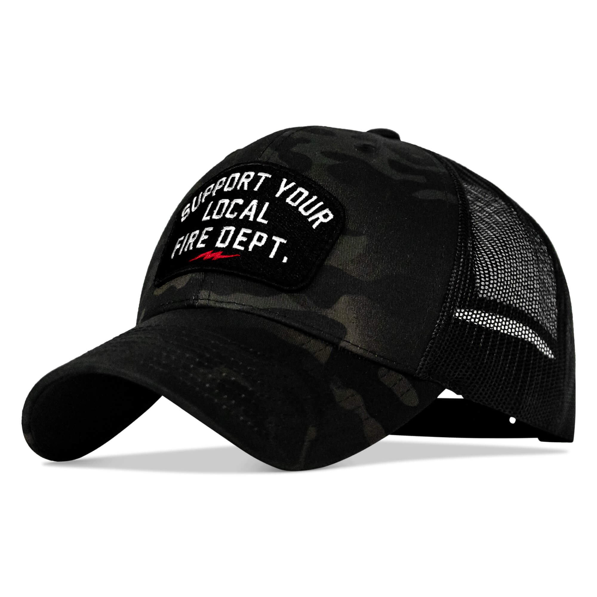 Support Your Local Fire Dept. Patch Snapback Hat