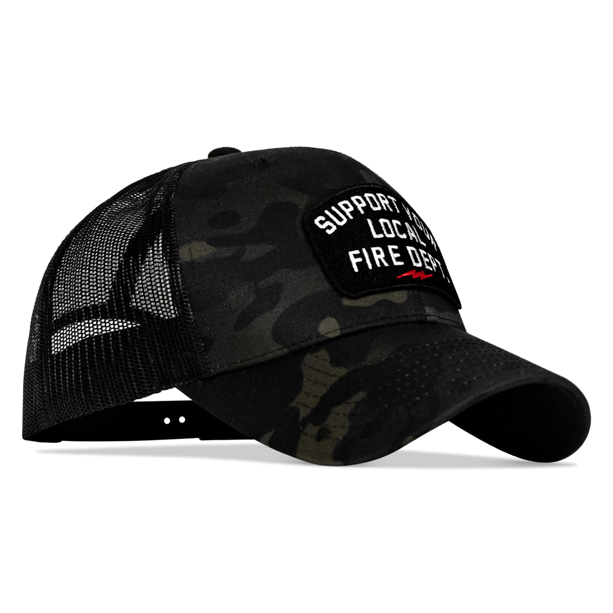 Support Your Local Fire Dept. Patch Snapback Hat