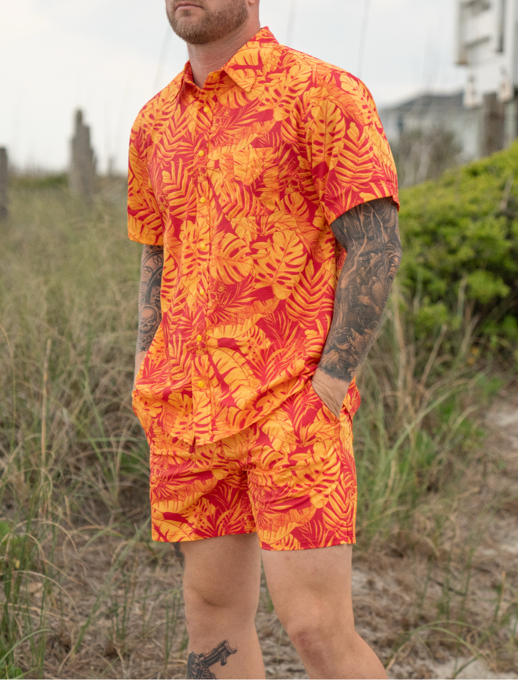 Tropical Inferno Button-up