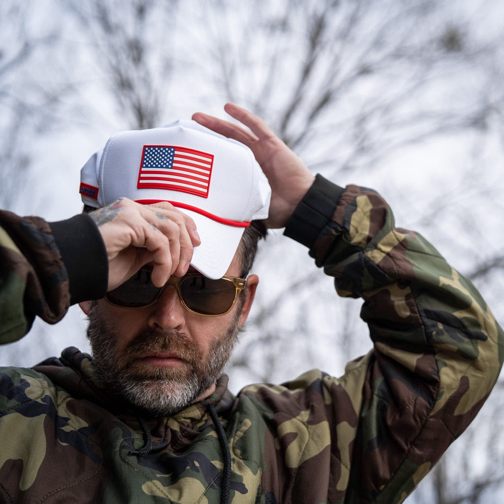 USA Flag Patch Weekender Style Performance Snapback Hat