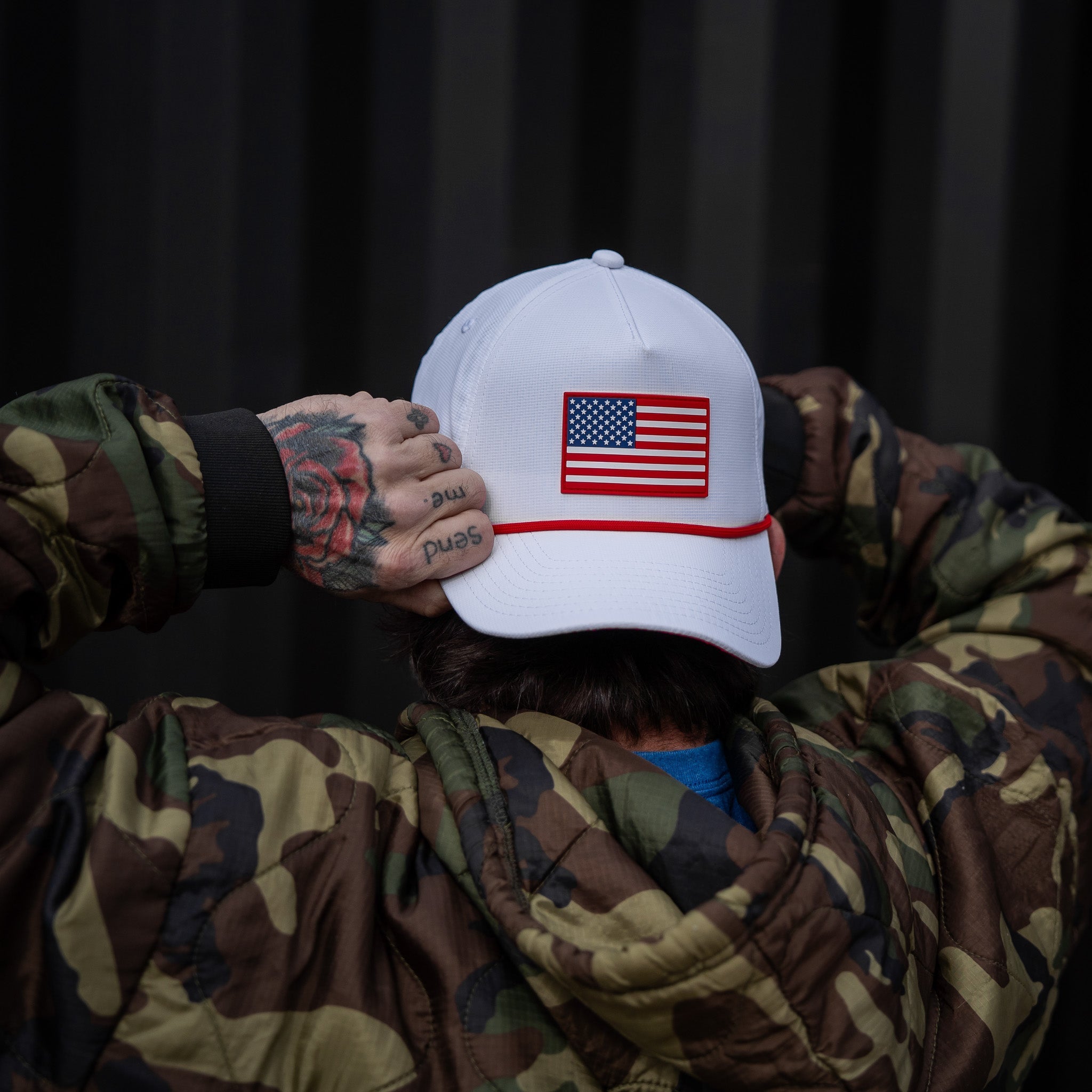 USA Flag Patch Weekender Style Performance Snapback Hat