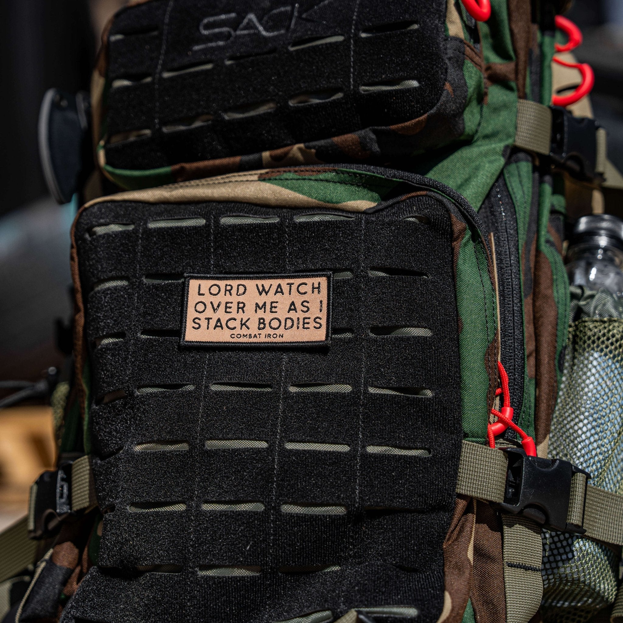 Lord Watch Over Me As I Stack Bodies Soft Velcro Patch