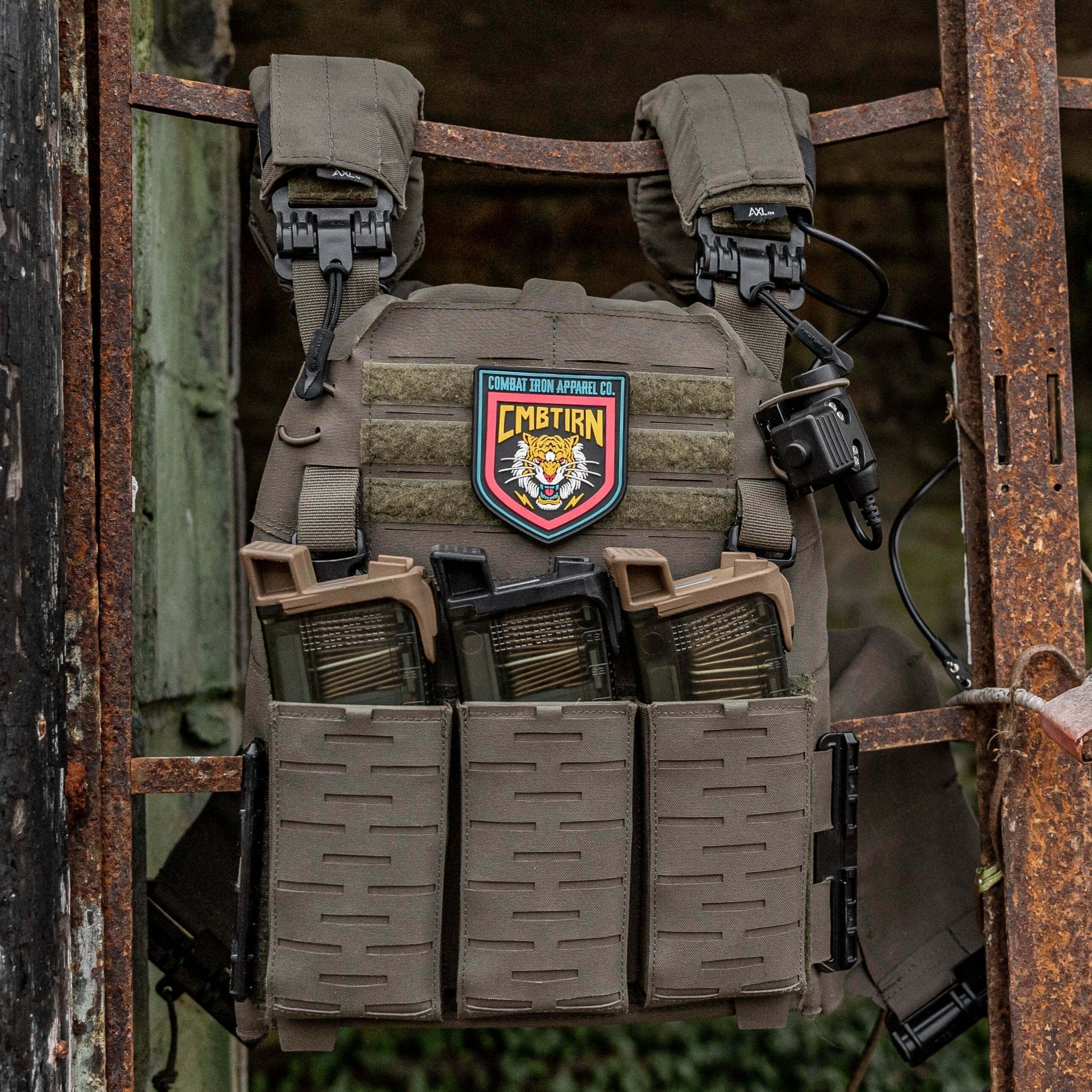 Lion Face Branded PVC Velcro Patch