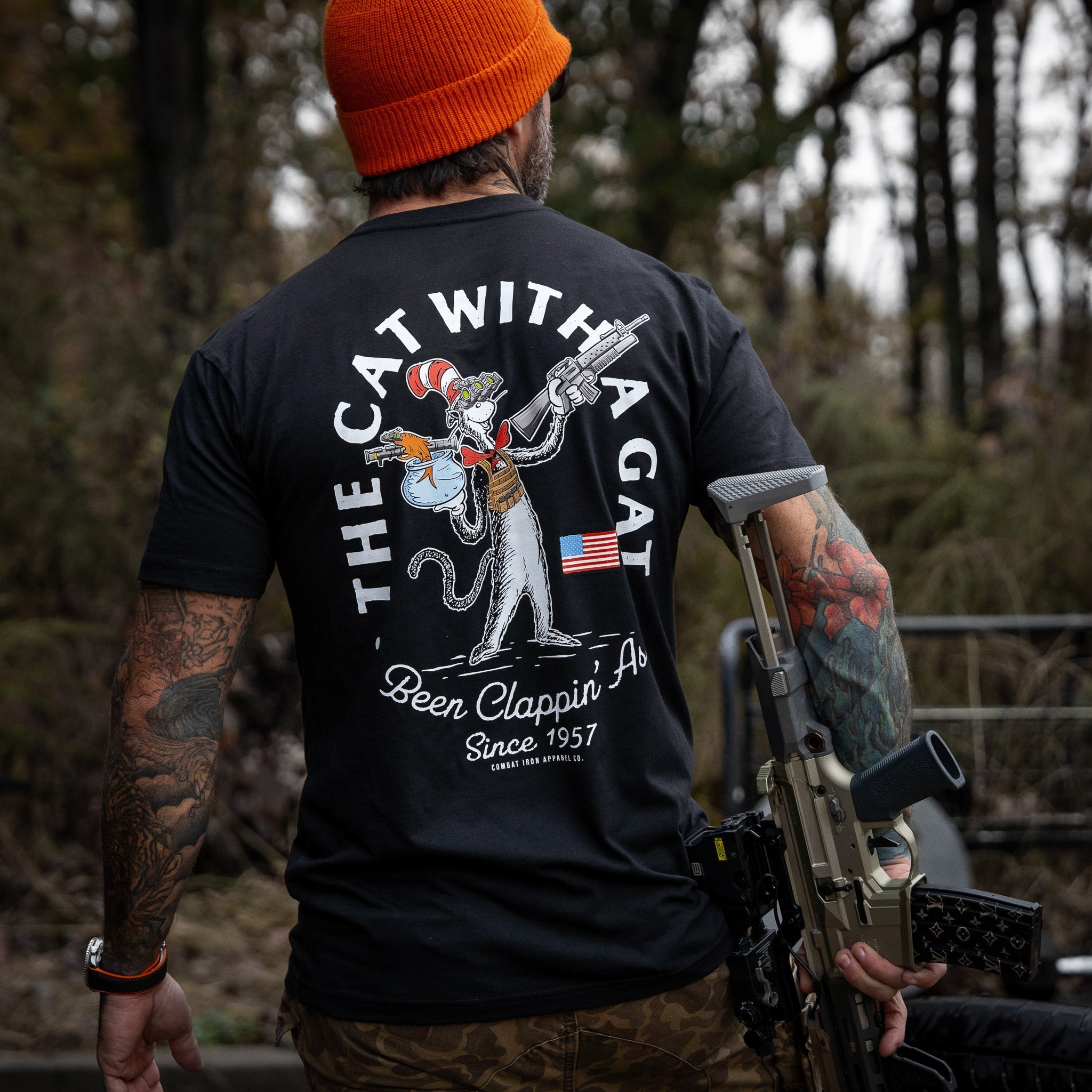 The Cat With A Gat Remix Men's T-Shirt