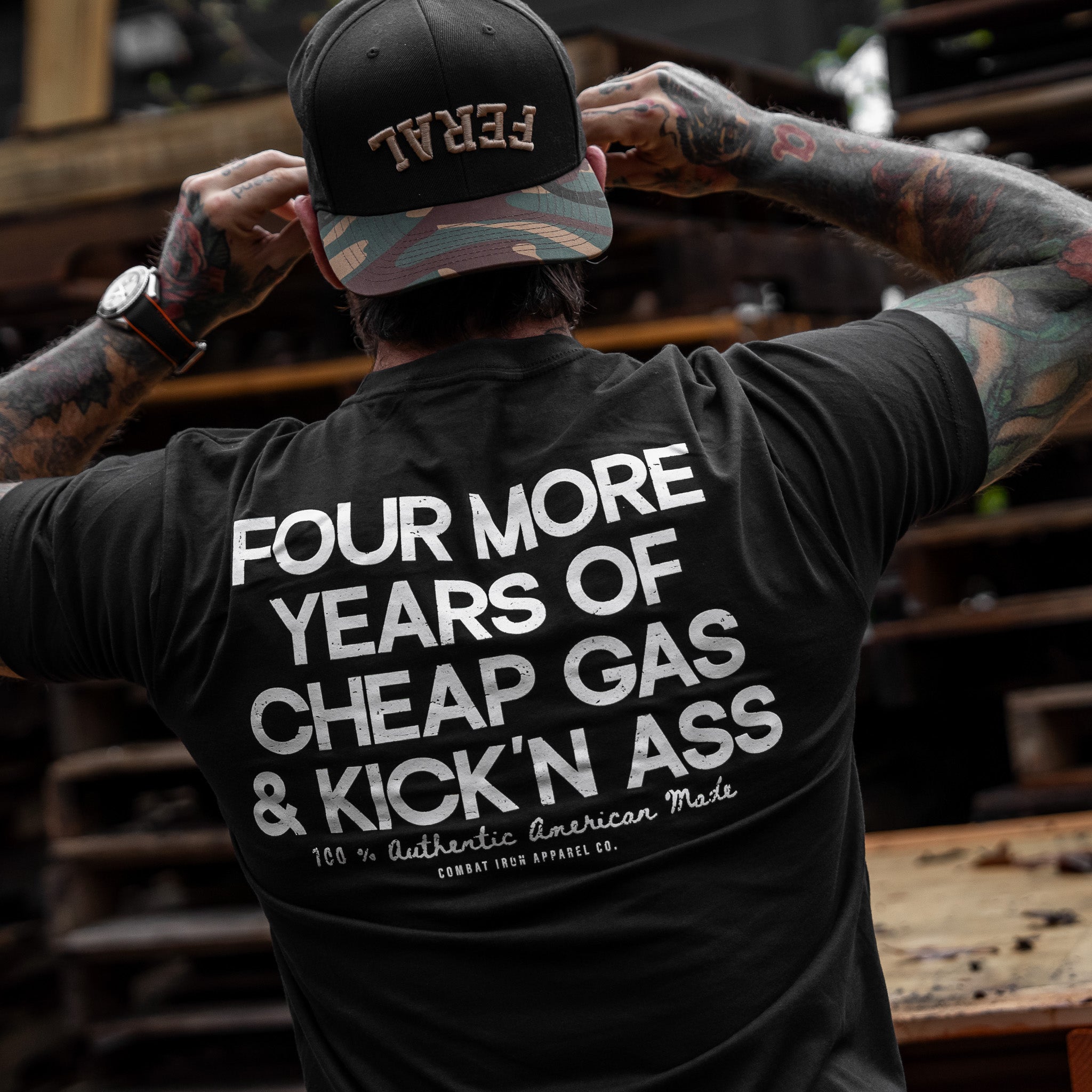 Four More Years Of Cheap Gas & Kicking Ass President Trump Men's T-Shirt