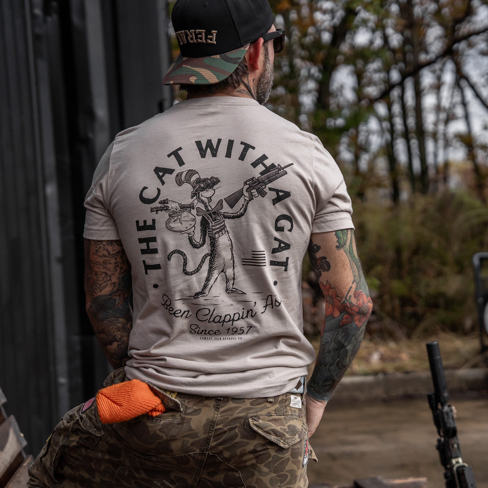 The Cat With A Gat Remix Men's T-Shirt