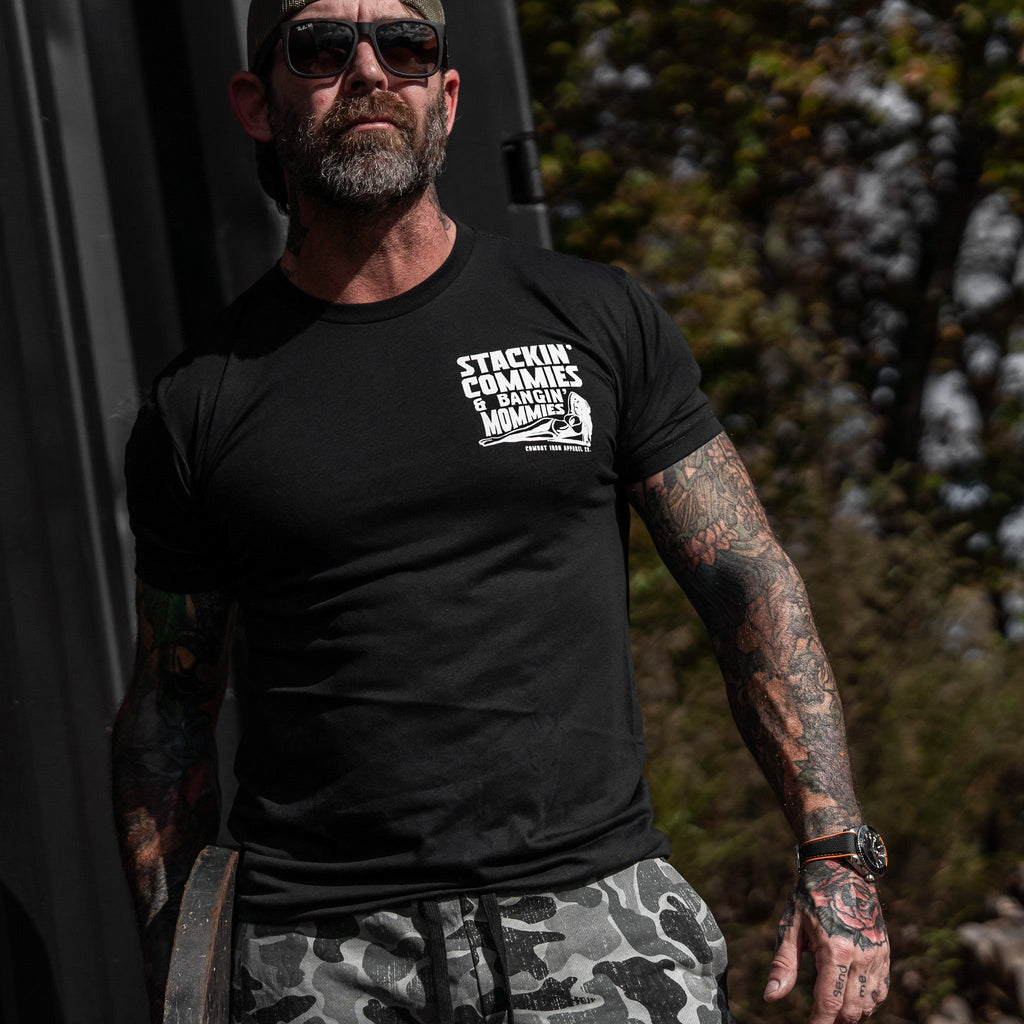 Stackin' Commies & Bangin' Mommies Men's T-Shirt