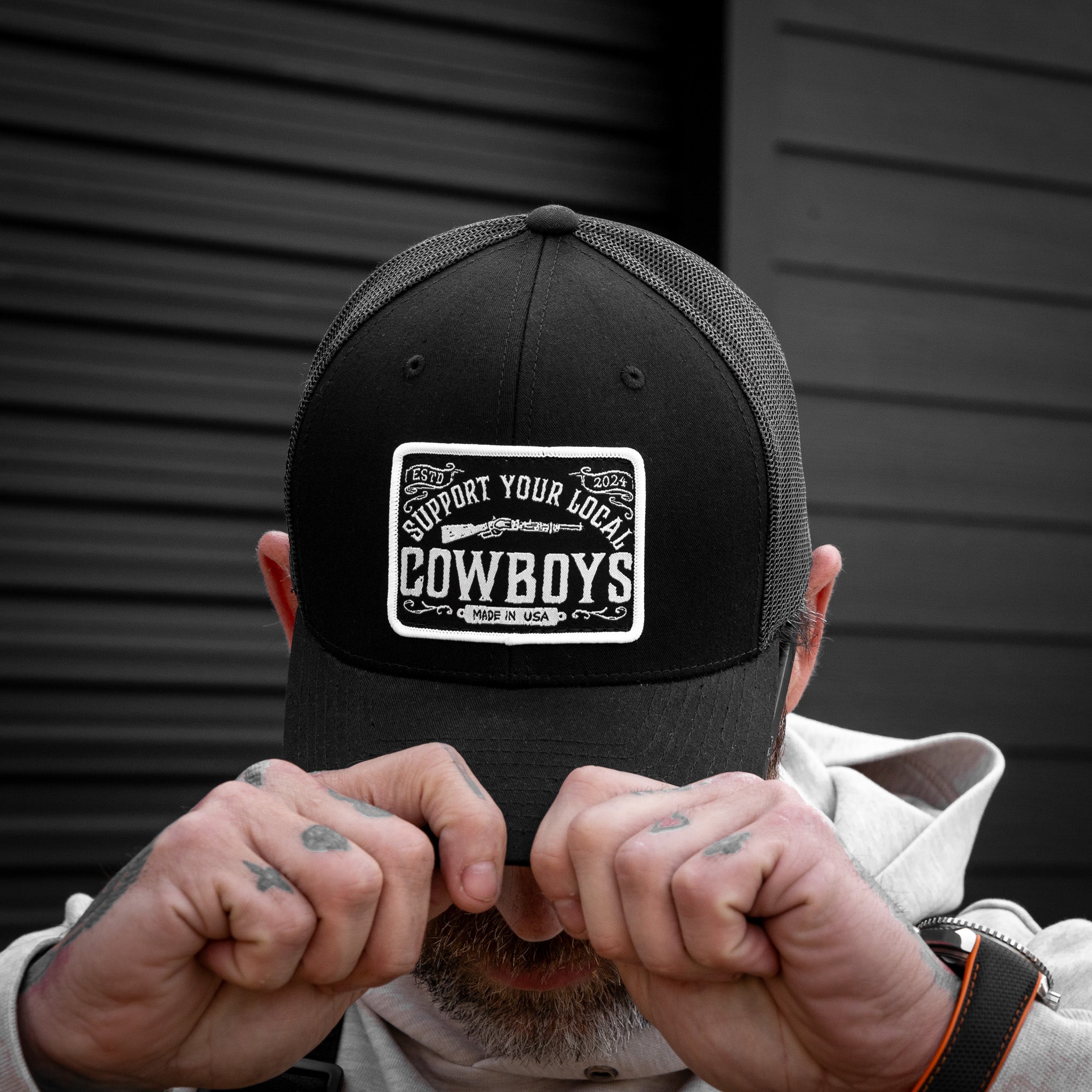 Support Your Local Cowboys Patch Snapback Hat