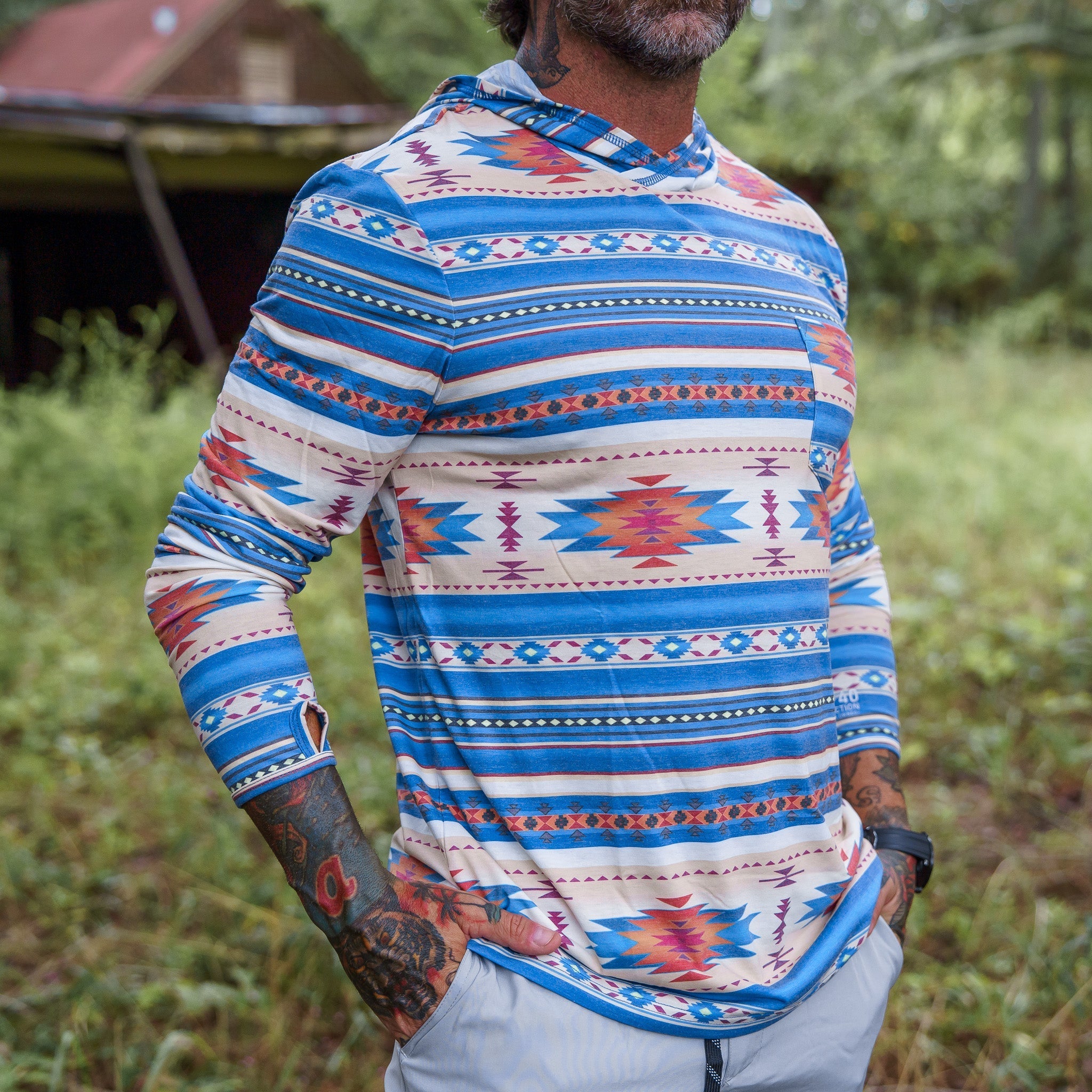 Men's Outdoors Long Sleeve Performance Hoodie