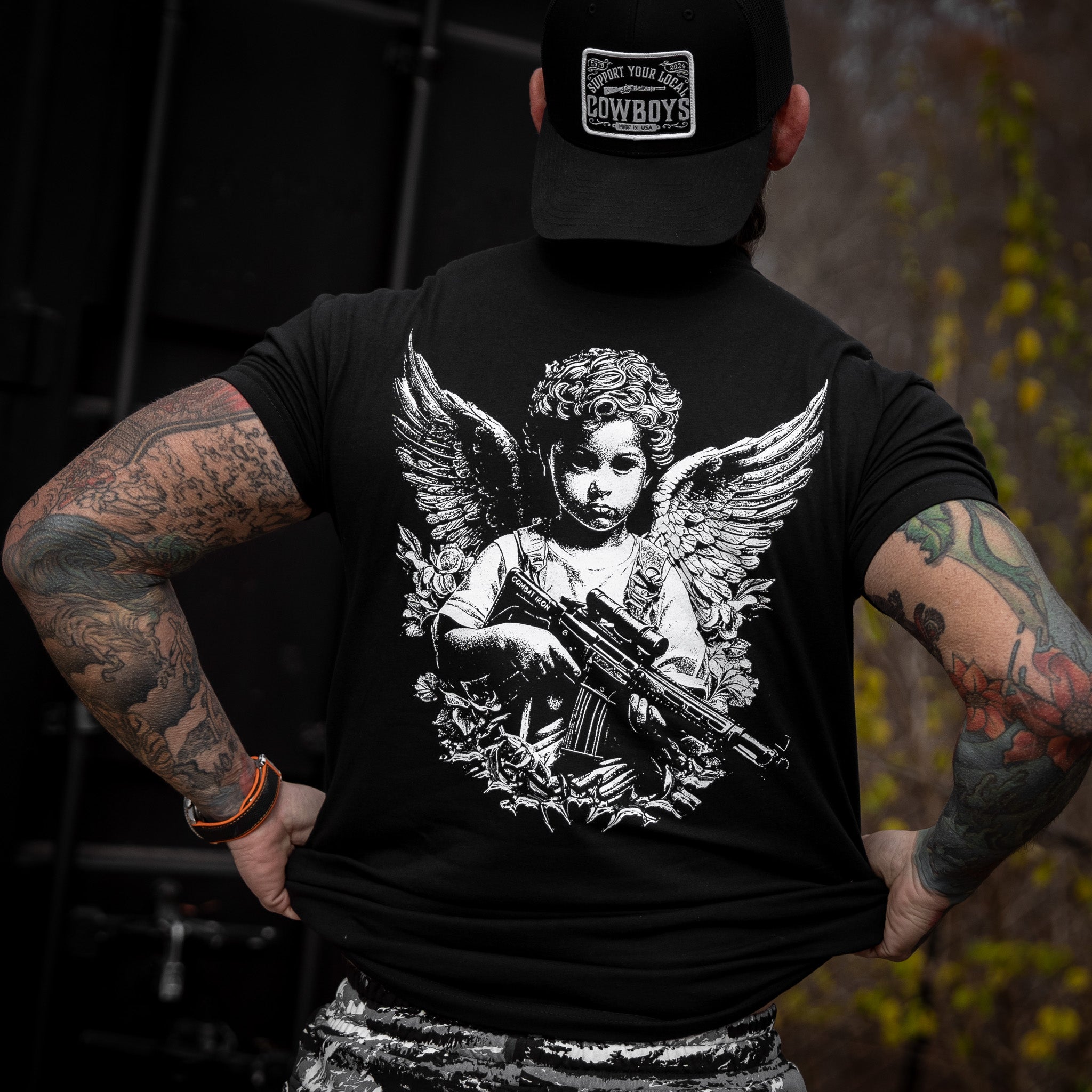 The Armed Guardian Angel Men's T-Shirt
