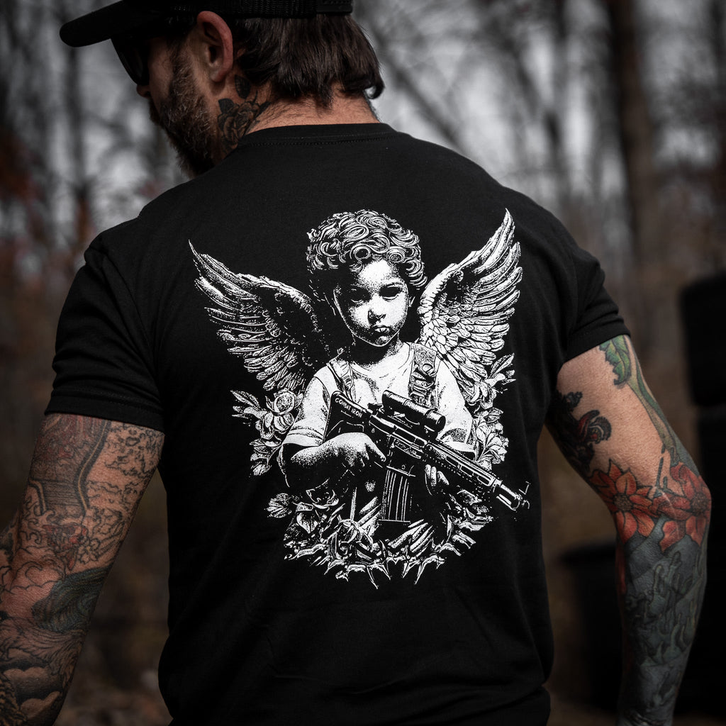 The Armed Guardian Angel Men's T-Shirt