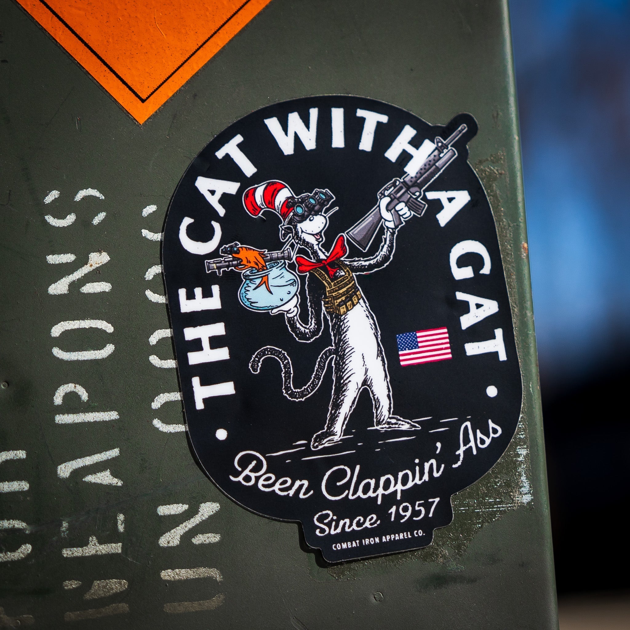 The Cat With A Gat Remix Decal Sticker