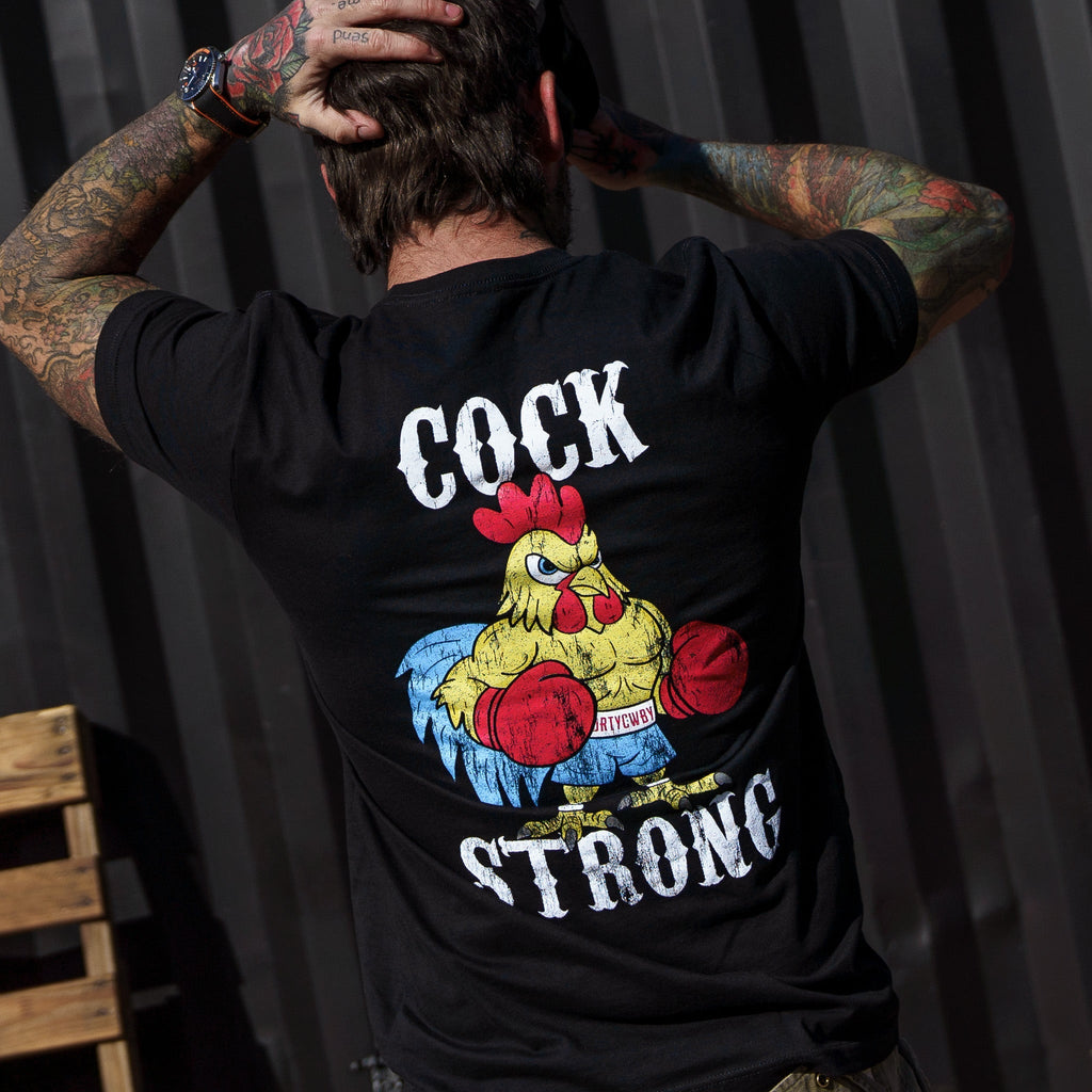 Boxing Chicken C*ck Strong Men's T-Shirt