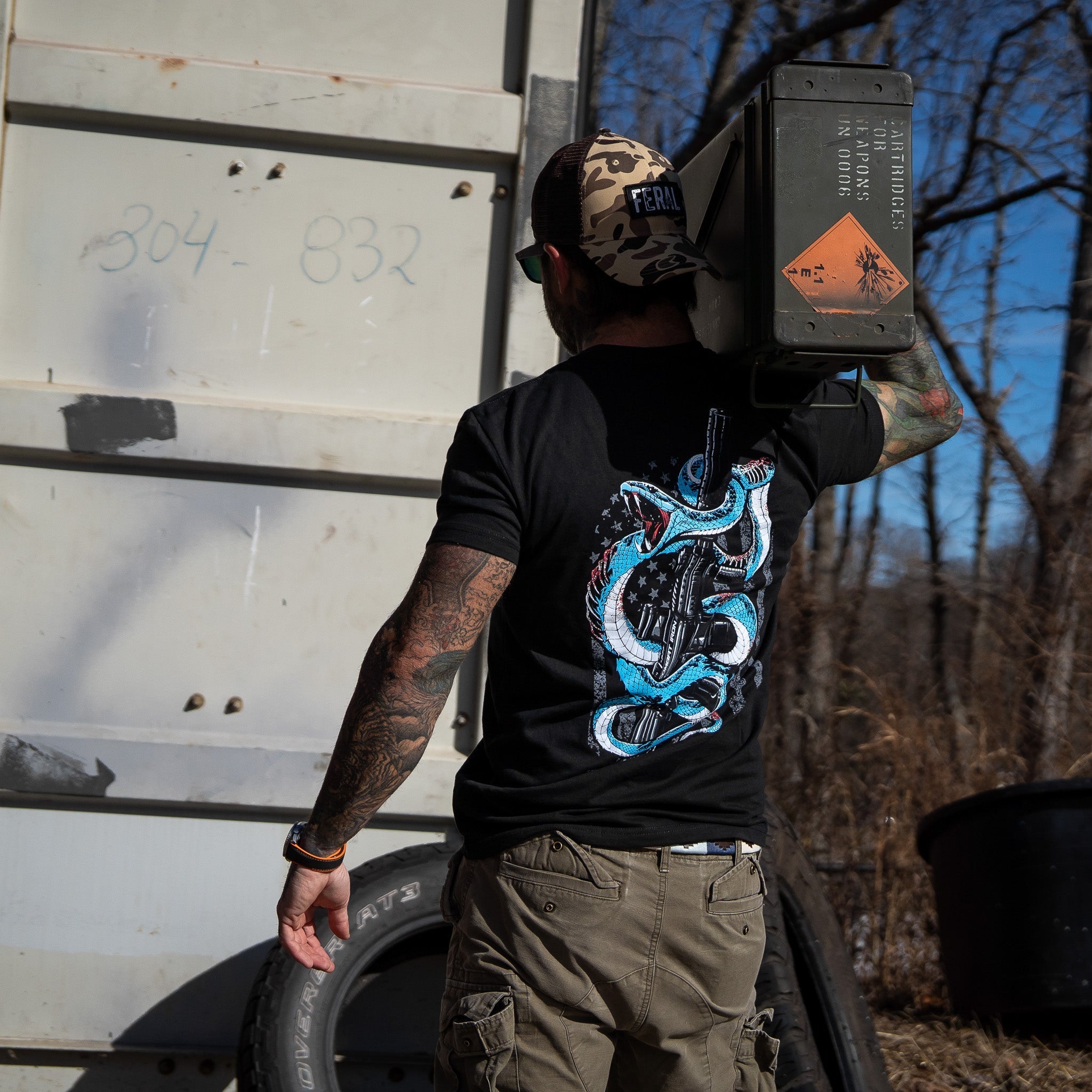 Subdued US Flag SBR Men's T-Shirt