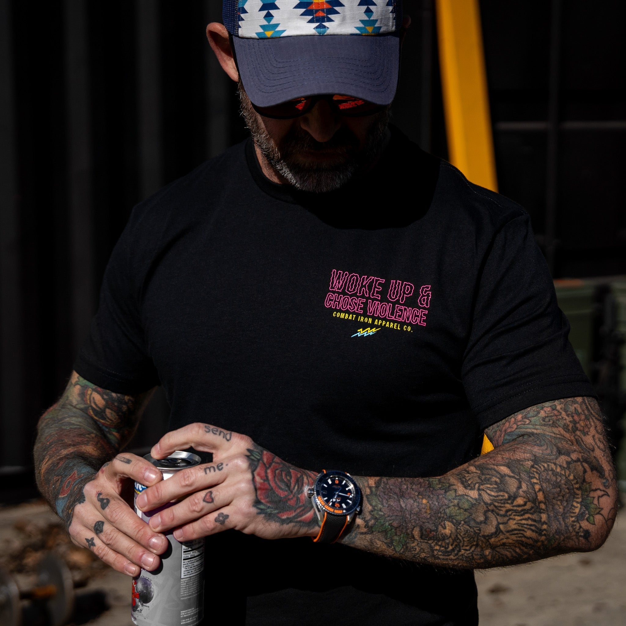 Woke Up & Chose Violence Men's T-Shirt