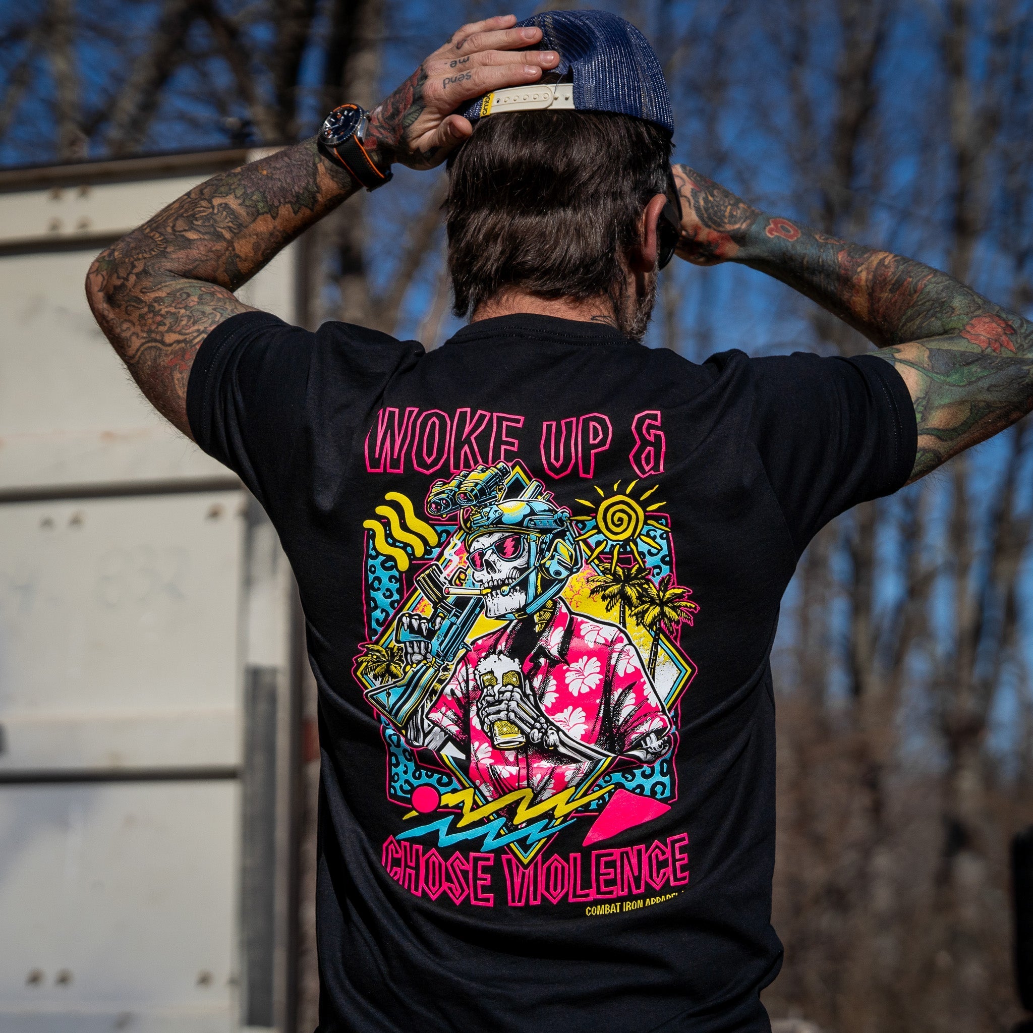 Woke Up & Chose Violence Men's T-Shirt