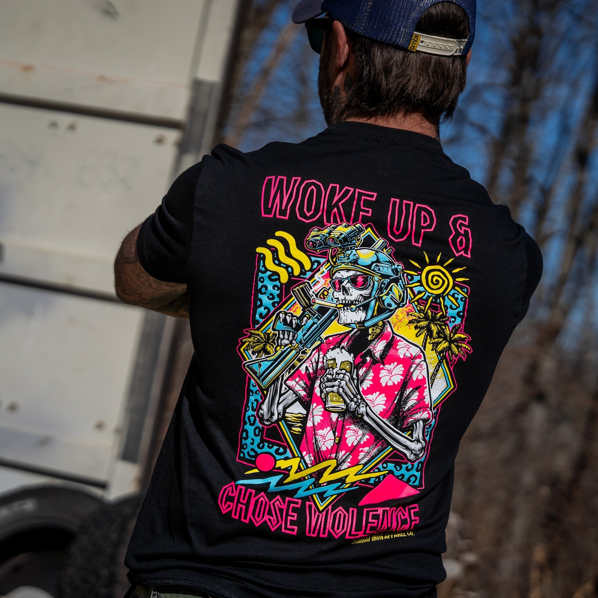 Woke Up & Chose Violence Men's T-Shirt