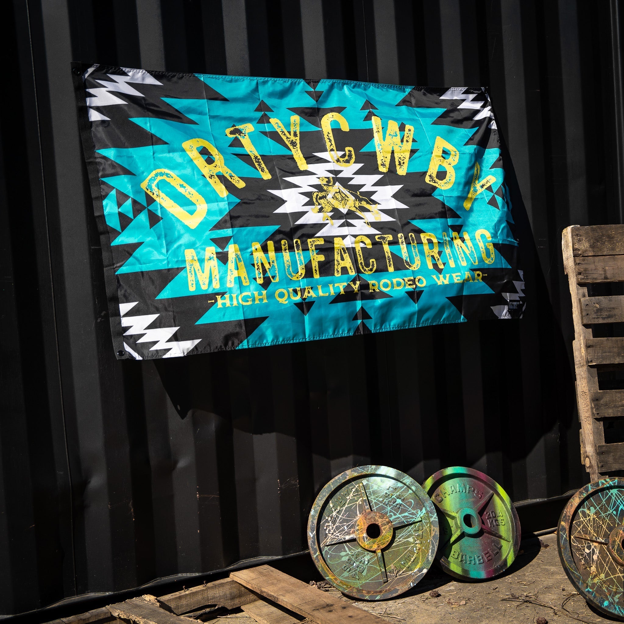 Aztec Dirty Cowboy Branded 3' X 5' Flag