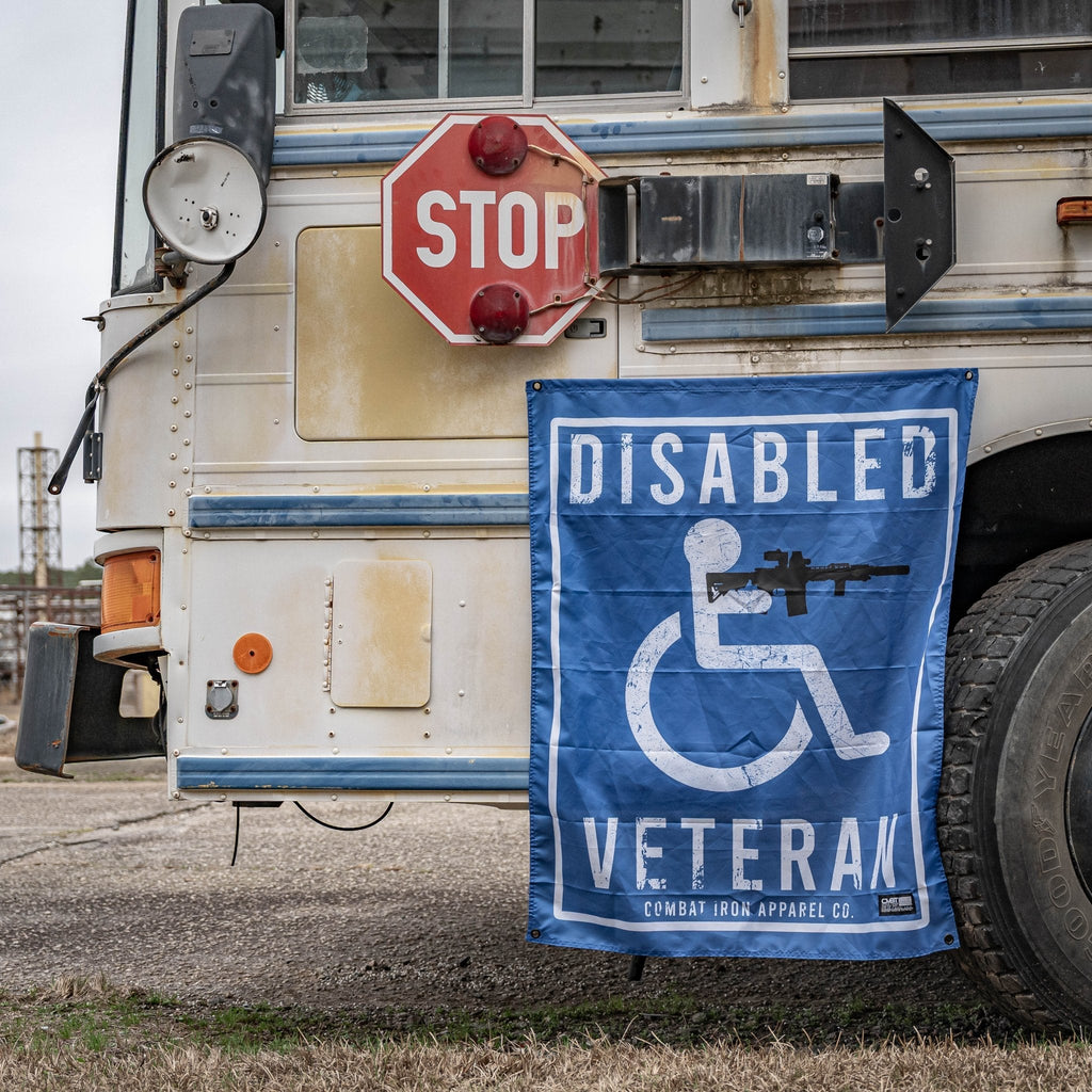 Disabled Veteran Sign 3'x3' Flag