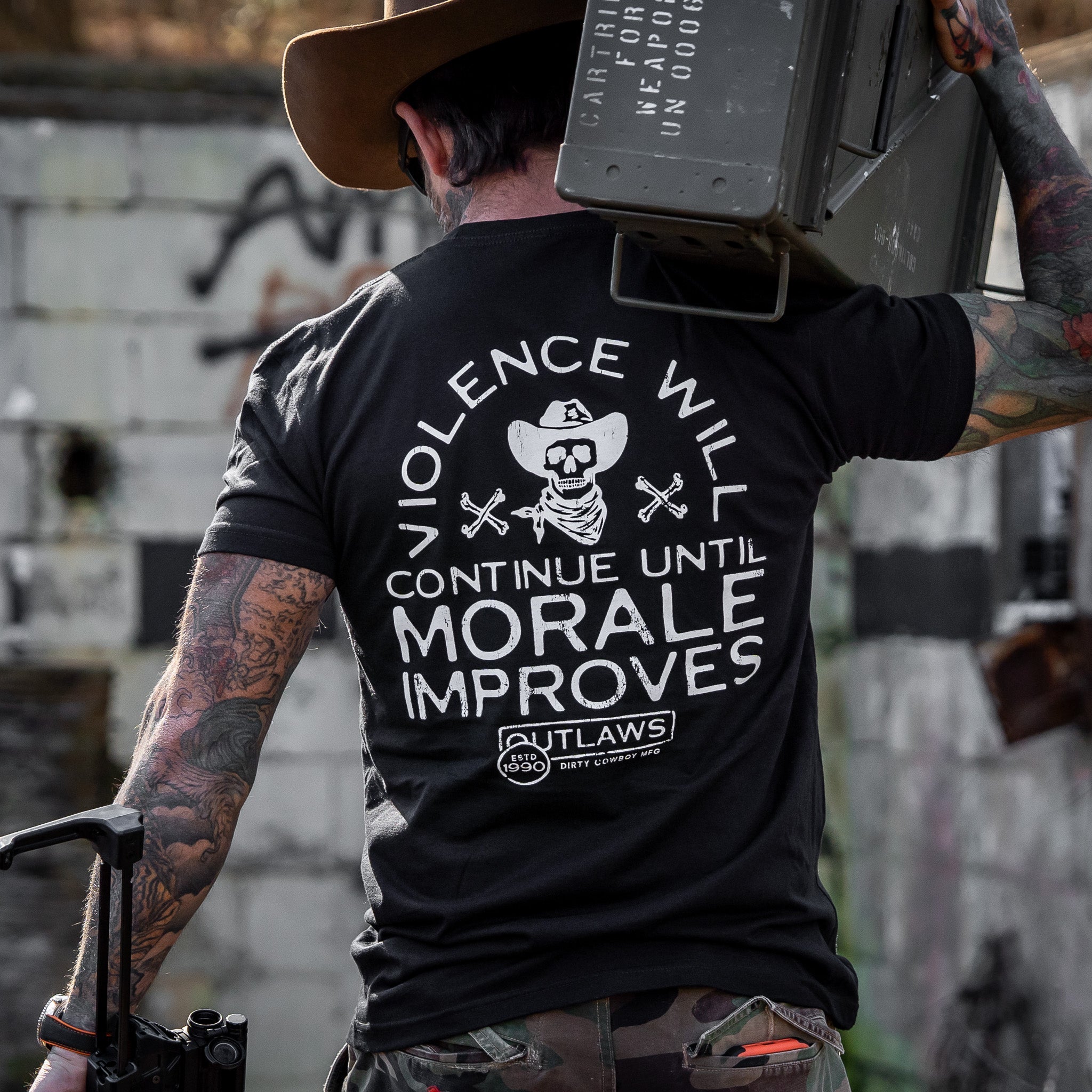 Violence Will Continue Until Morale Improves Men's T-Shirt