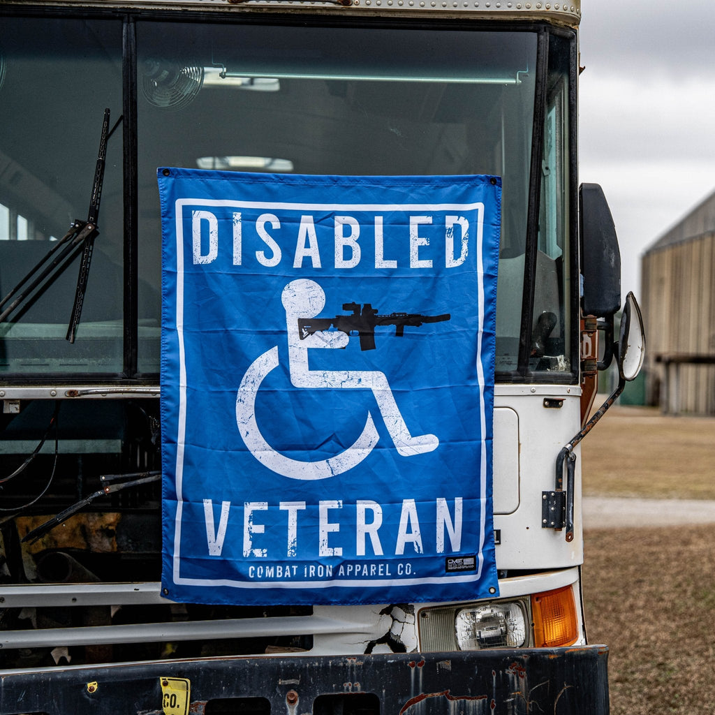 Disabled Veteran Sign 3'x3' Flag