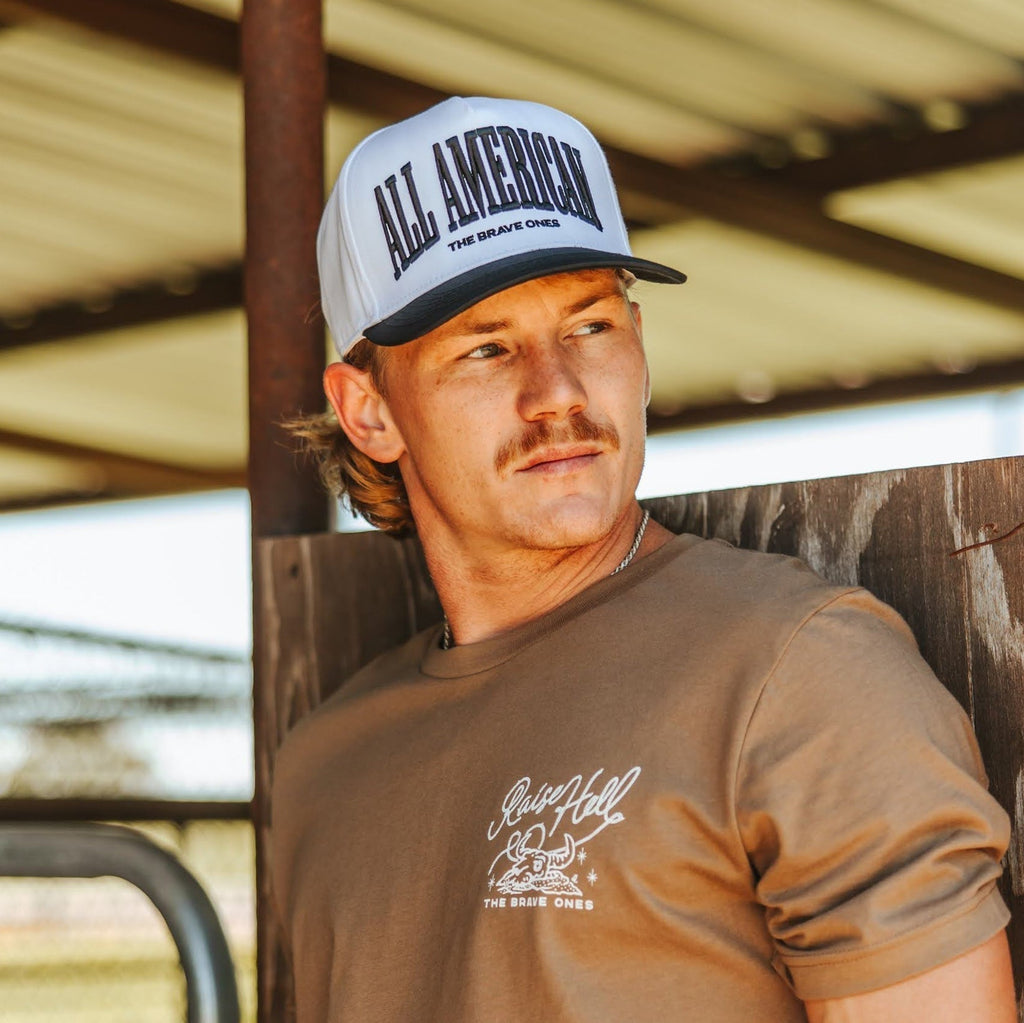 The All American Snapback – Black/Cream | The Brave Ones