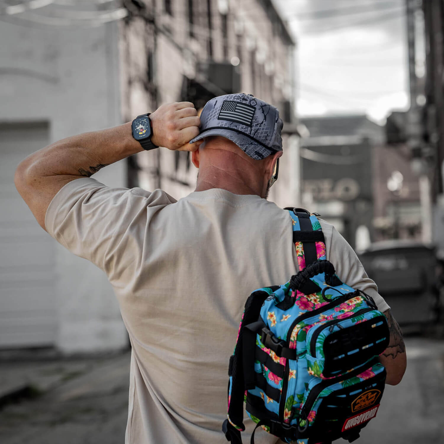 USA Flag Patch Weekender Style Performance Snapback Hat