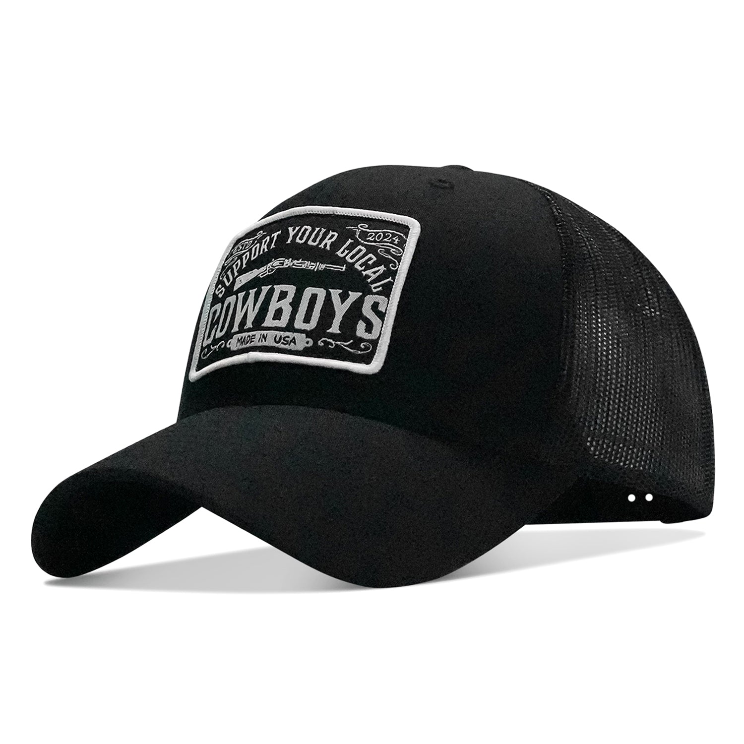 Support Your Local Cowboys Patch Snapback Hat