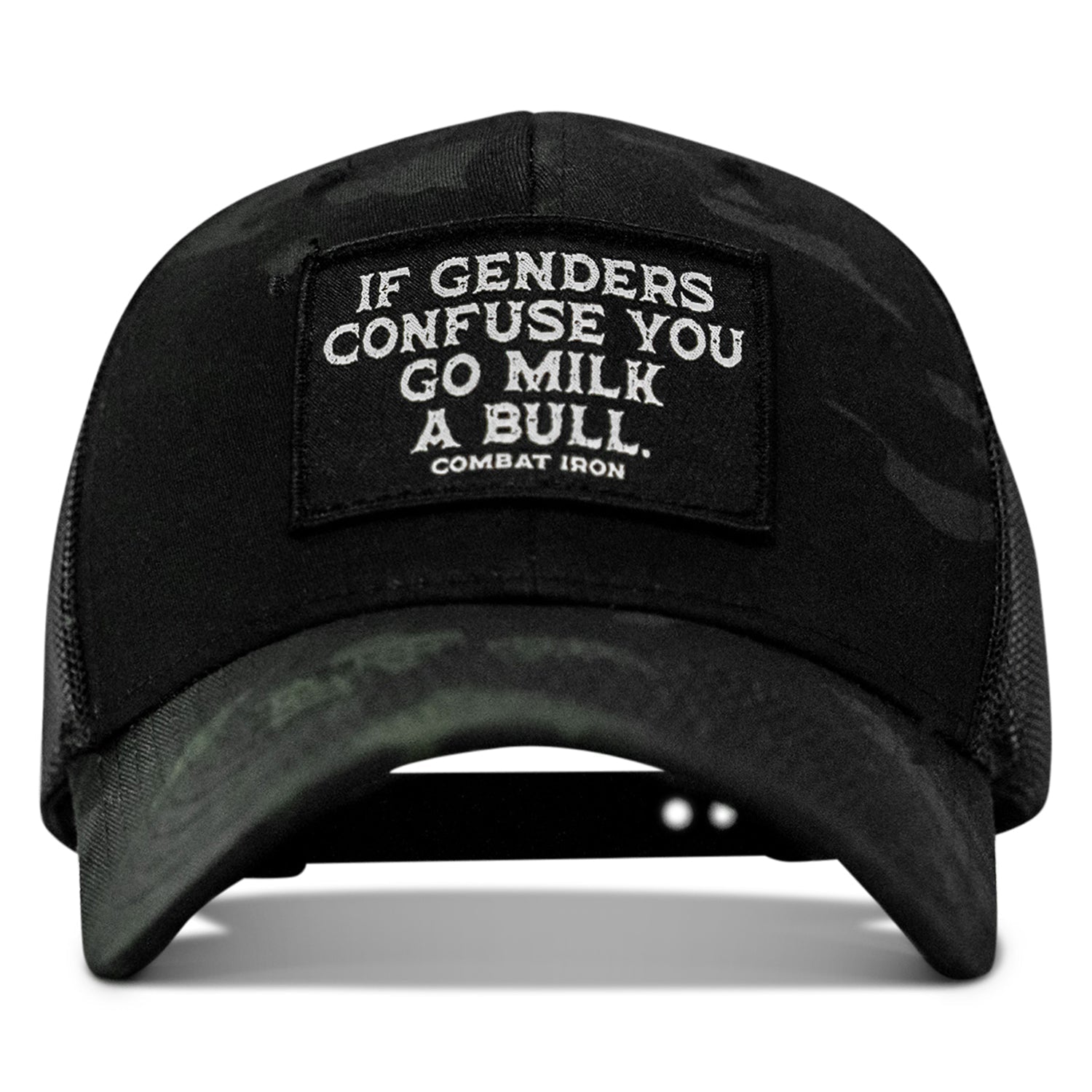 If Genders Confuse You, Go Milk A Bull Patch Snapback Hat