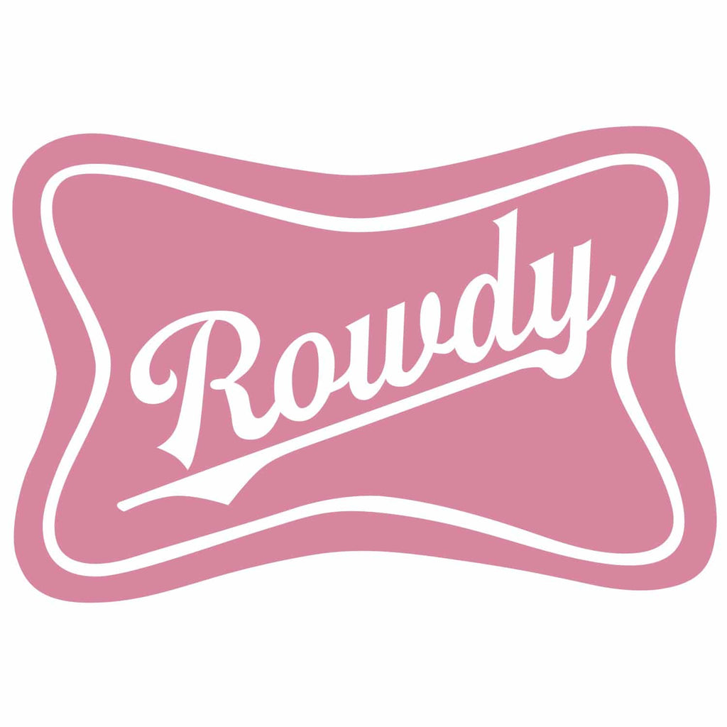 Rowdy Beer Decal Sticker