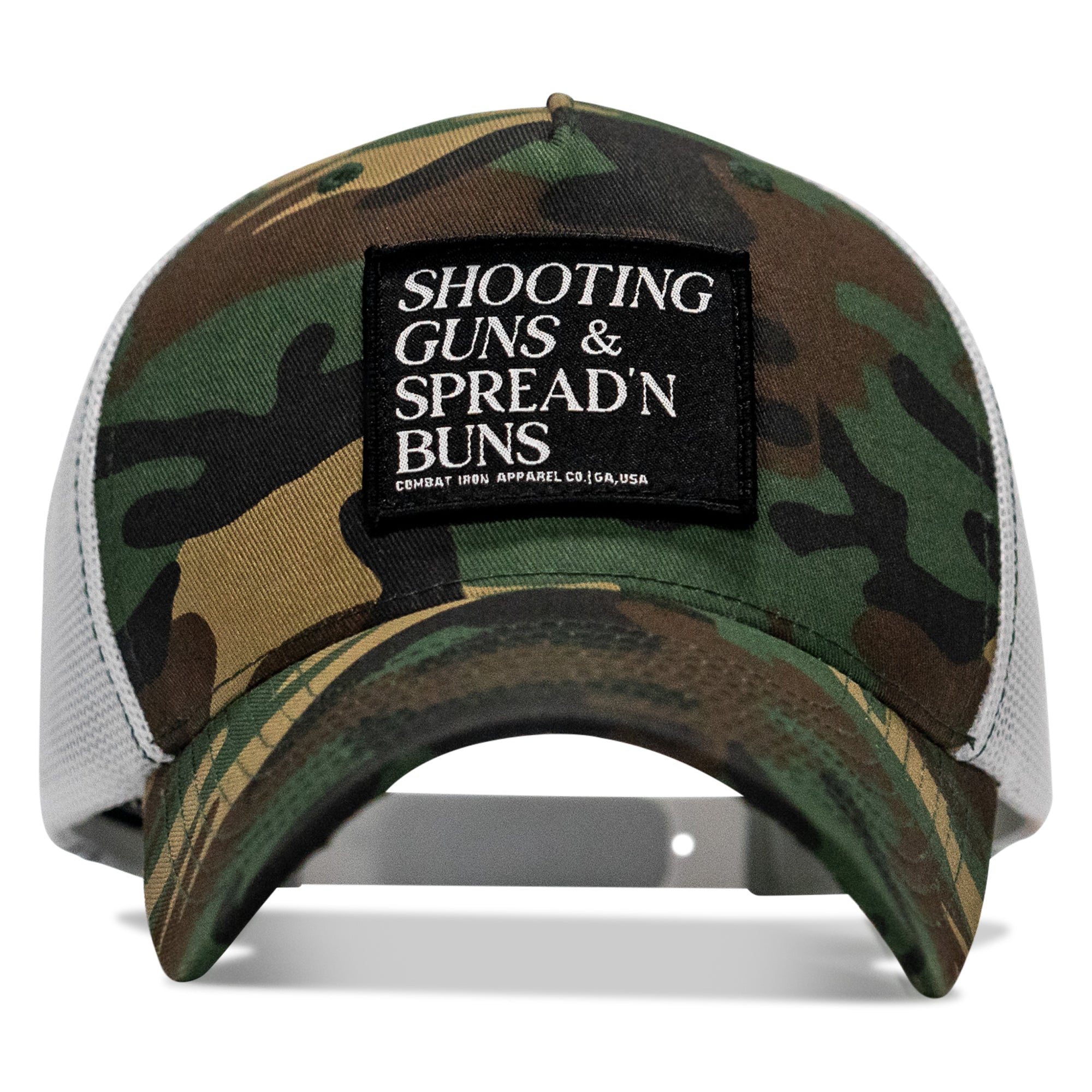 Shooting Guns & Spread'n Buns Patch Snapback Hat