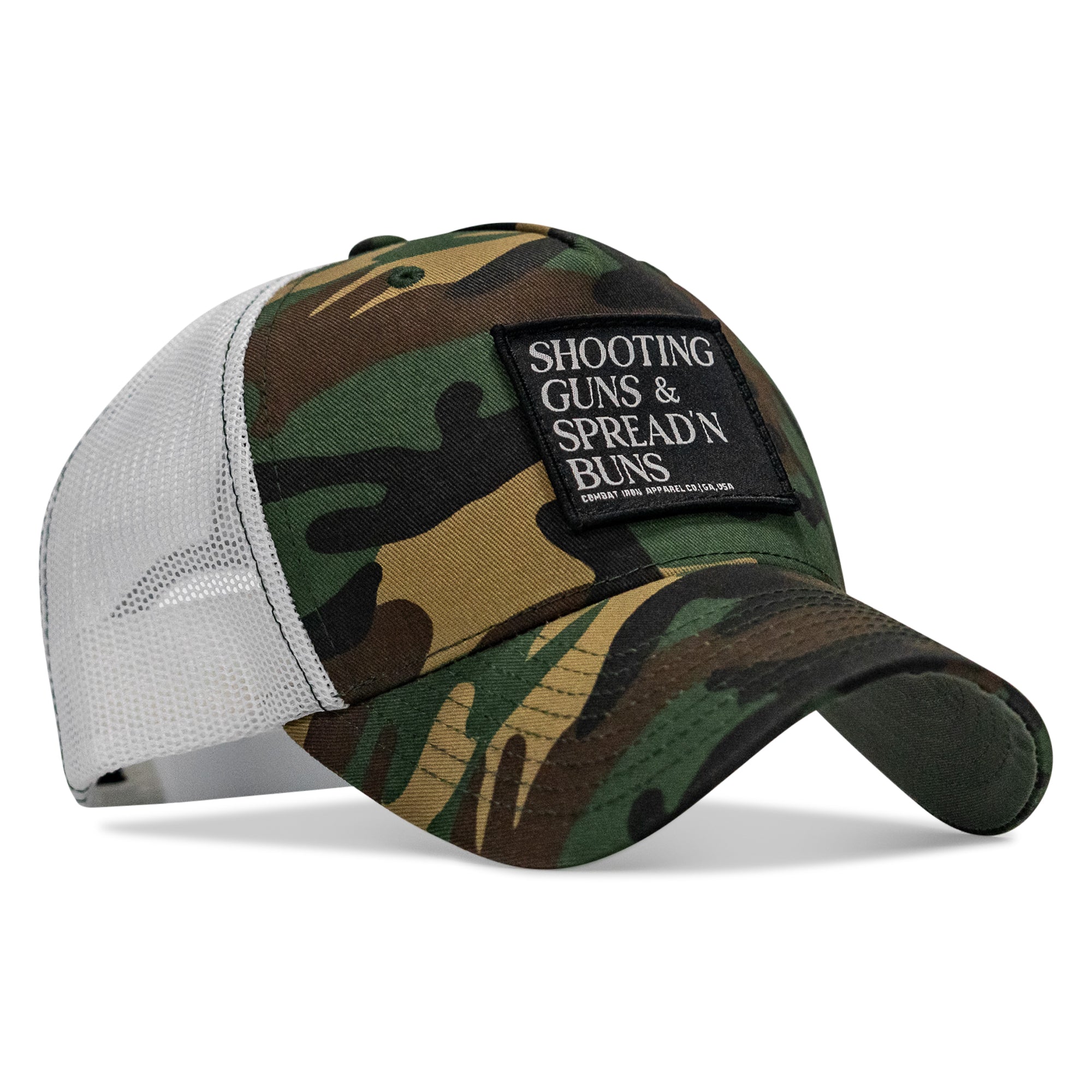 Shooting Guns & Spread'n Buns Patch Snapback Hat