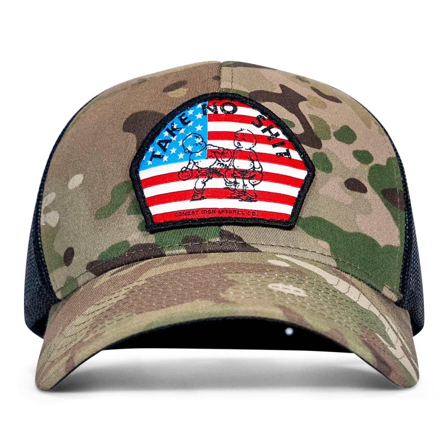 Take No Shit American Flag Patch SnapBack