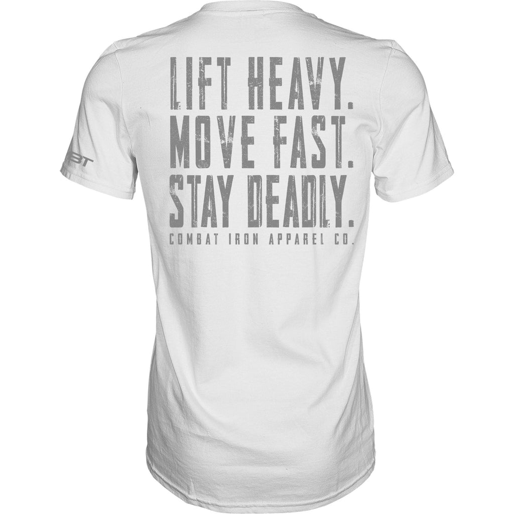 Original Motto: Lift Heavy. Move Fast. Stay Deadly. Men's T-Shirt
